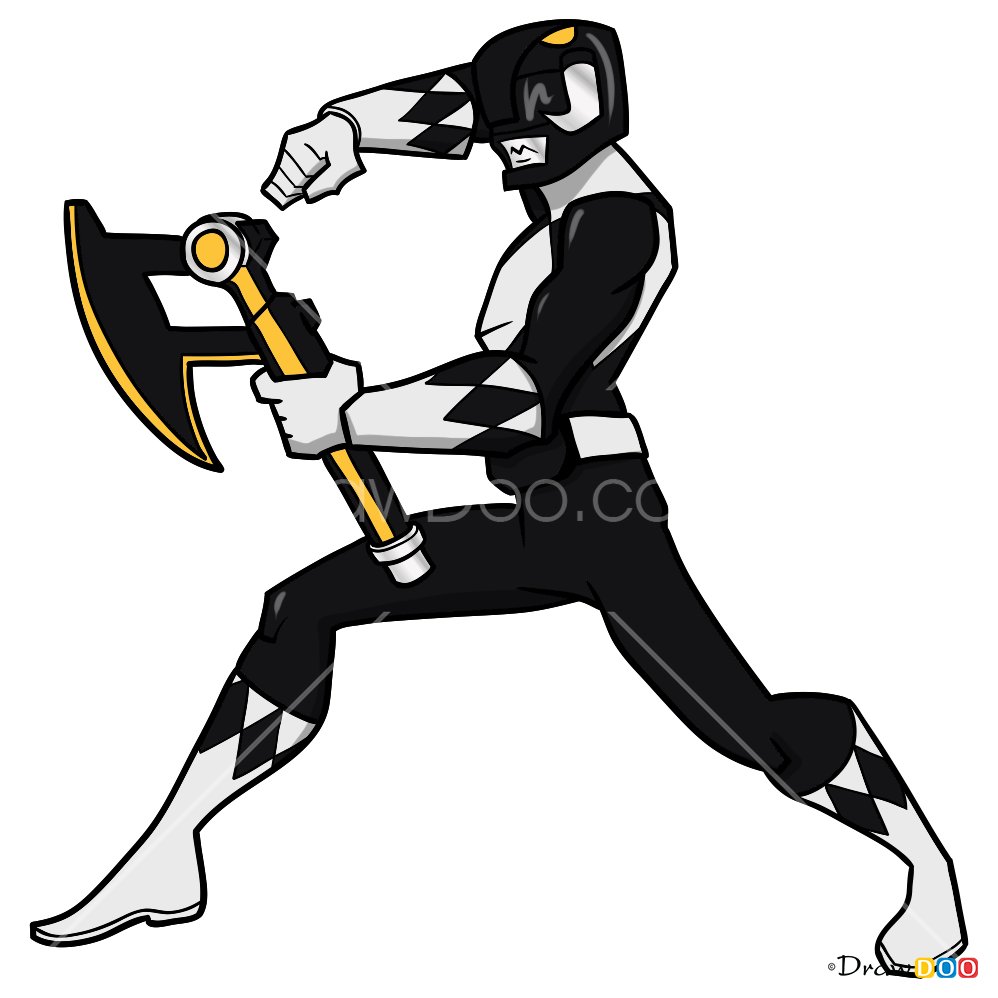 How to Draw Black Ranger, Power Rangers